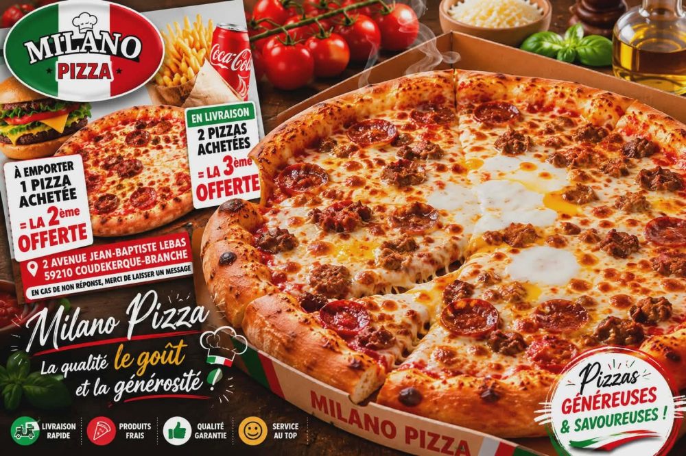 Préparation des pizzas dans la cuisine de Milano pizza au Vieux-Coudekerque